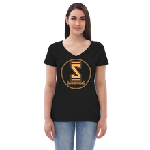Load image into Gallery viewer, Women’s recycled v-neck t-shirt